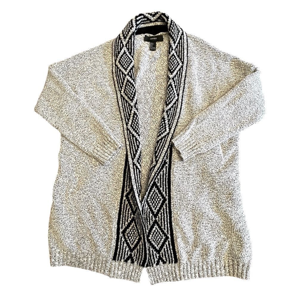 Womens’ Forever 21 Gray and Black Cardigan Size L
